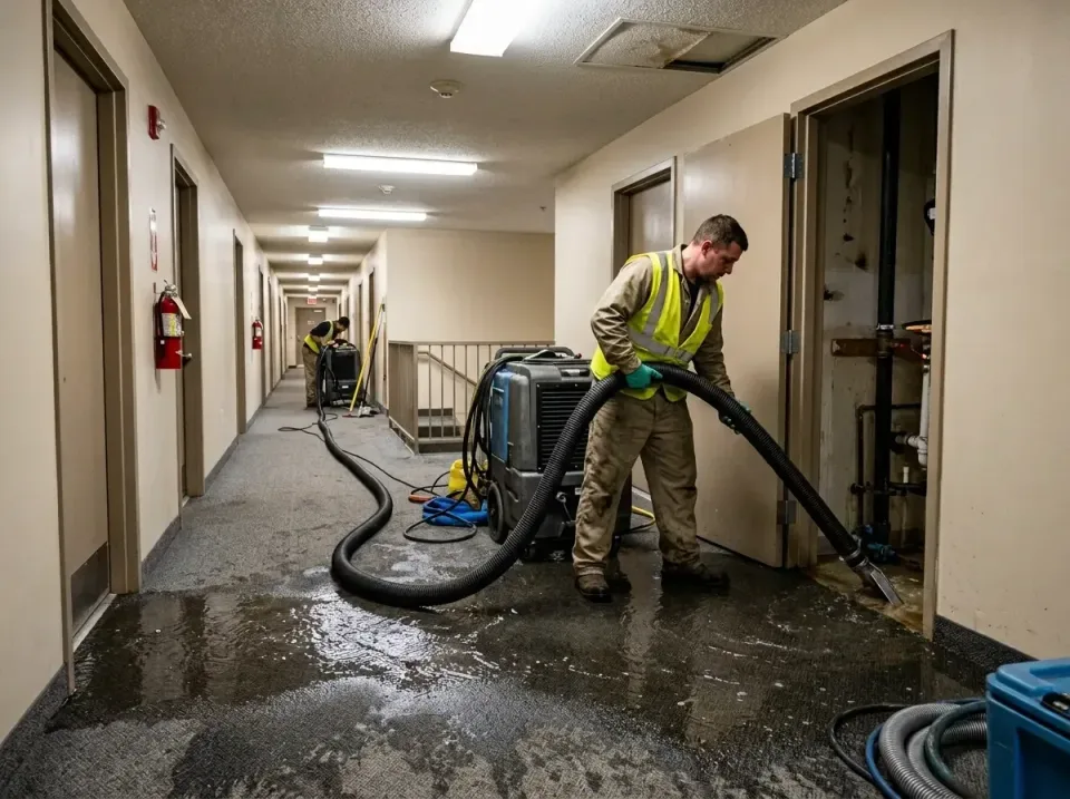 multi-unit-apartment-hallway-f-005 — frequently asked questions, Emergency Burst Pipe Water Extraction & Removal in Buena Pa…